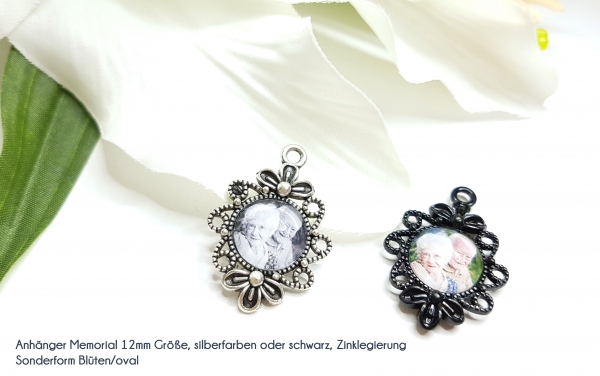 Memorial Anhänger Brautstrauß individueller Schriftzug - Text wählbar